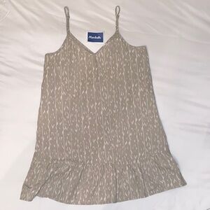 MaTaupe Printed Spaghetti-Strap Tank Dress